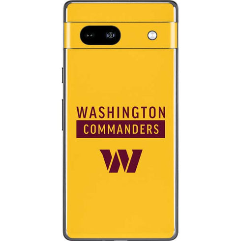 NFL Washington Commanders Yellow Google Pixel 7a Skin
